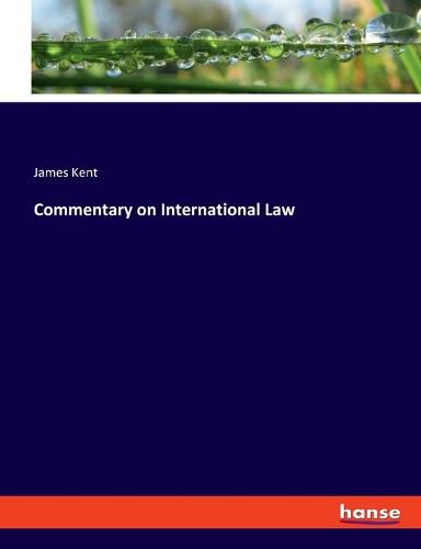 Cover image for Commentary on International Law