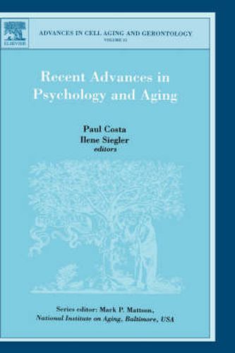 Cover image for Recent Advances in Psychology and Aging