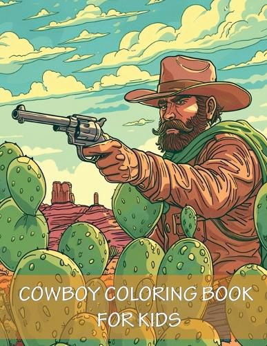 Cover image for Cowboy Coloring Book For Kids