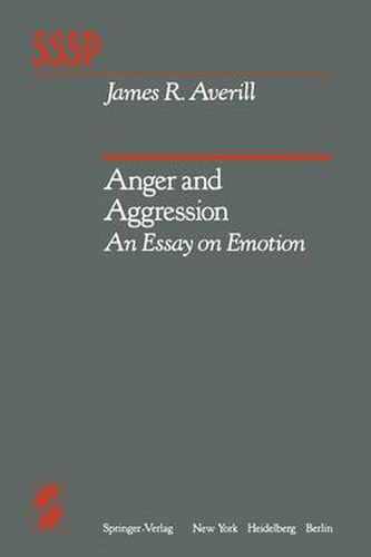 Cover image for Anger and Aggression: An Essay on Emotion