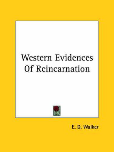 Cover image for Western Evidences of Reincarnation