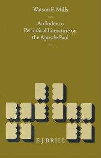 Cover image for An Index to Periodical Literature on the Apostle Paul