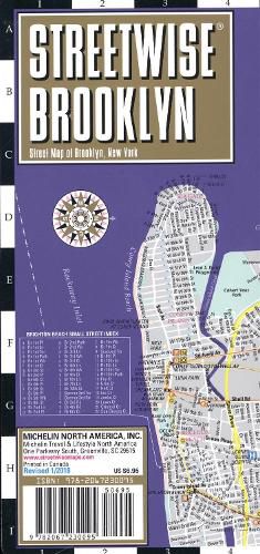 Cover image for Streetwise Brooklyn Map - Laminated City Center Street Map of Brooklyn, New York: City Plans