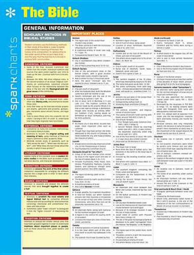 Cover image for The Bible SparkCharts