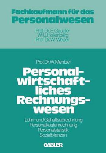Cover image for Personalwirtschaftliches Rechnungswesen