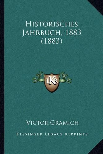 Cover image for Historisches Jahrbuch, 1883 (1883)