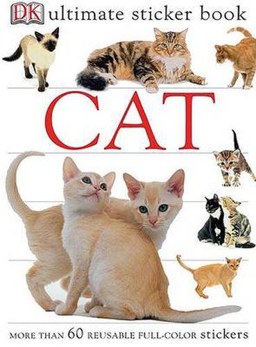 Cover image for Ultimate Sticker Book: Cat: More Than 60 Reusable Stickers