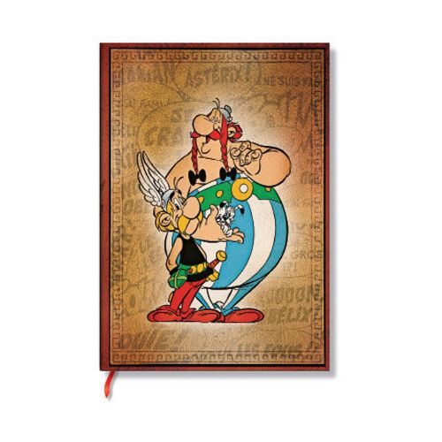 Cover image for Asterix & Obelix (The Adventures of Asterix) Midi Lined Hardback Journal (Elastic Band Closure)