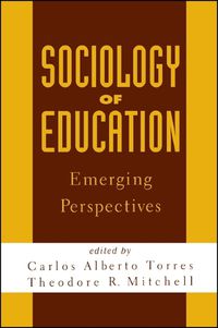 Cover image for Sociology of Education: Emerging Perspectives