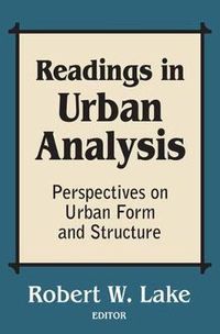 Cover image for Readings in Urban Analysis: Perspectives on Urban Form and Structure