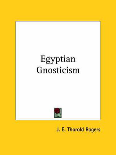 Cover image for Egyptian Gnosticism