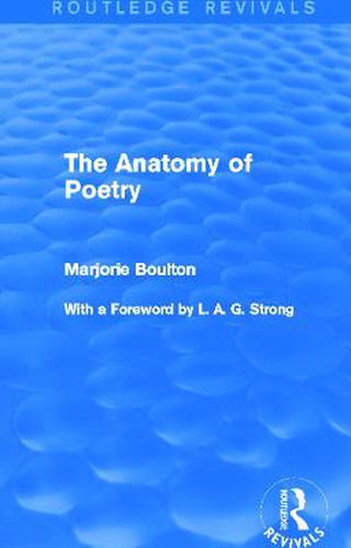 Cover image for The Anatomy of Poetry