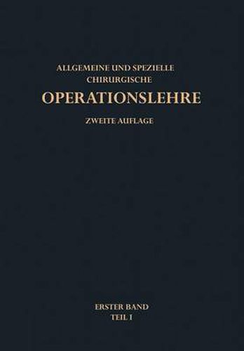 Cover image for Allgemeine Operationslehre