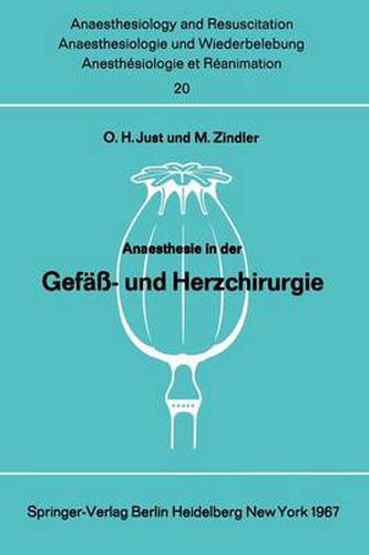 Cover image for Anaesthesie in Der Gefass- Und Herzchirurgie