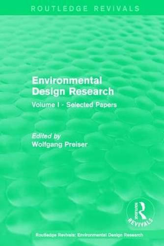 Cover image for Environmental Design Research: Volume one selected papers