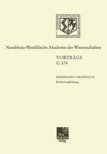 Cover image for Rechtsvergleichung: 433. Sitzung Am 13. Dezember 2000 in Dusseldorf