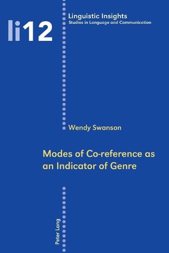 Cover image for Modes of Co-reference as an Indicator of Genre