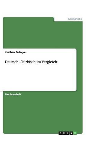 Cover image for Deutsch - Turkisch im Vergleich