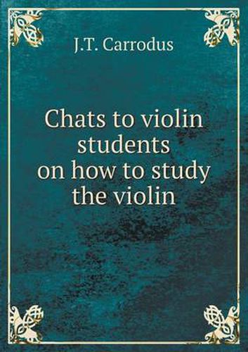 Cover image for Chats to violin students on how to study the violin