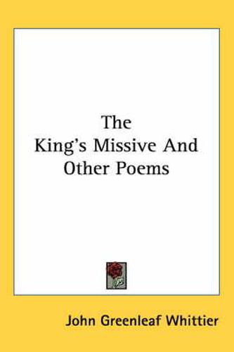 Cover image for The King's Missive and Other Poems