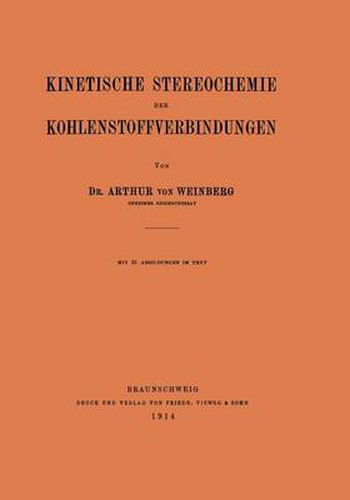 Cover image for Kinetische Stereochemie Der Kohlenstoffverbindungen