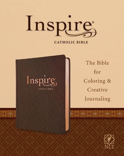 Cover image for NLT Inspire Catholic Bible (LeatherLike, Dark Brown)
