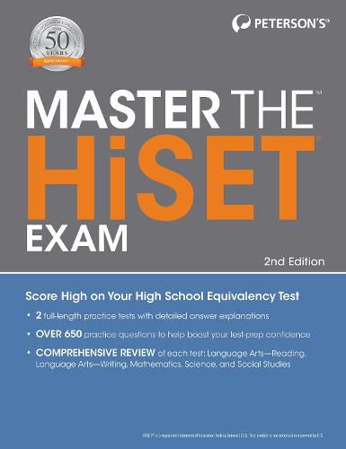 Cover image for Master the HiSET Exam, 2nd edition