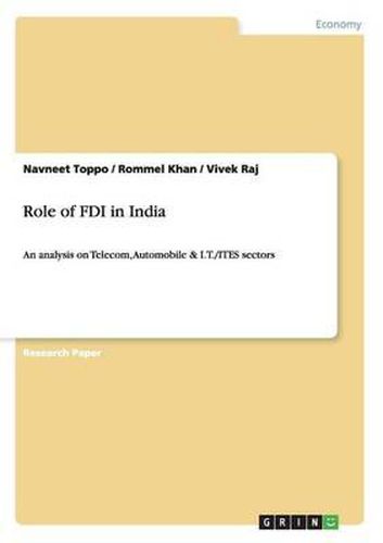 Cover image for Role of FDI in India