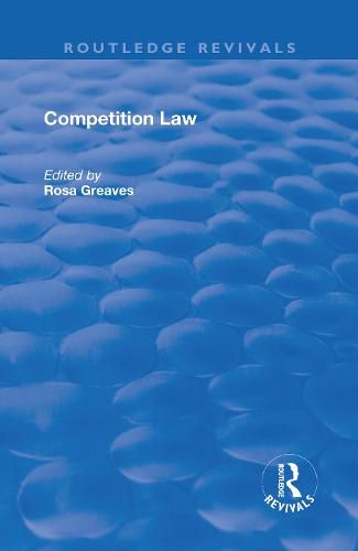 Cover image for Competition Law