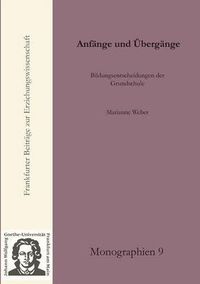 Cover image for Anfange und UEbergange