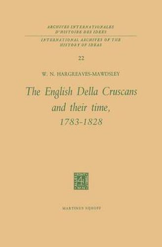 Cover image for The English Della Cruscans and Their Time, 1783-1828