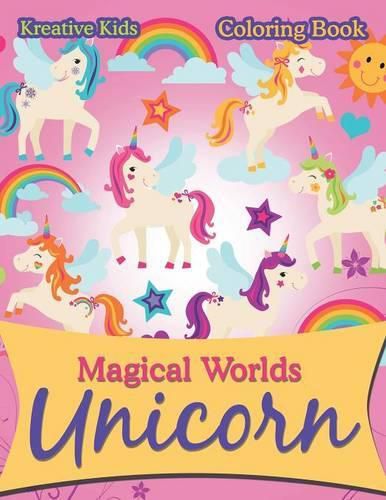 Cover image for Magical Worlds Unicorn Coloring Book