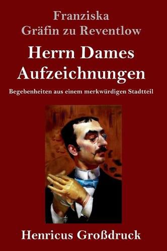 Cover image for Herrn Dames Aufzeichnungen (Grossdruck): Begebenheiten aus einem merkwurdigen Stadtteil