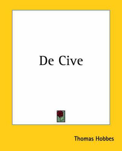 Cover image for De Cive