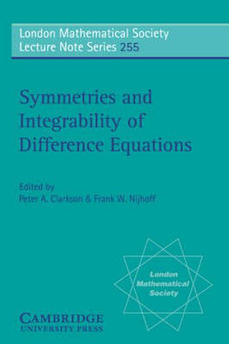 Cover image for Symmetries and Integrability of Difference Equations