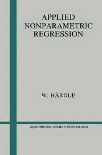 Cover image for Applied Nonparametric Regression