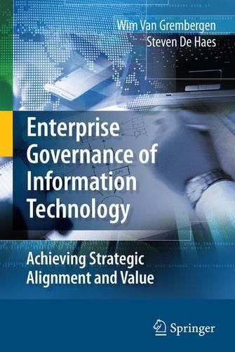 Cover image for Enterprise Governance of Information Technology: Achieving Strategic Alignment and Value