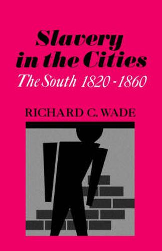 Cover image for Slavery in the Cities