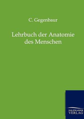 Cover image for Lehrbuch der Anatomie des Menschen