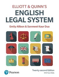 Cover image for Elliott & Quinn's English Legal System