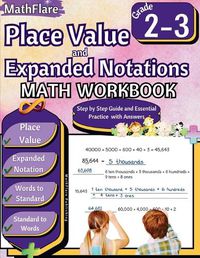 Cover image for Place Value and Expanded Notations Math Workbook 2nd and 3rd Grade