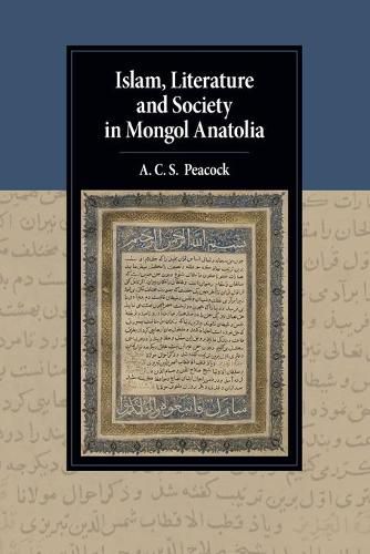 Cover image for Islam, Literature and Society in Mongol Anatolia