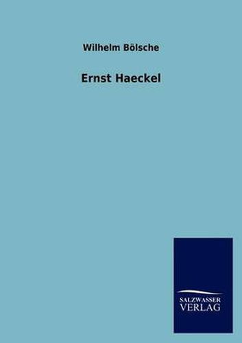 Cover image for Ernst Haeckel