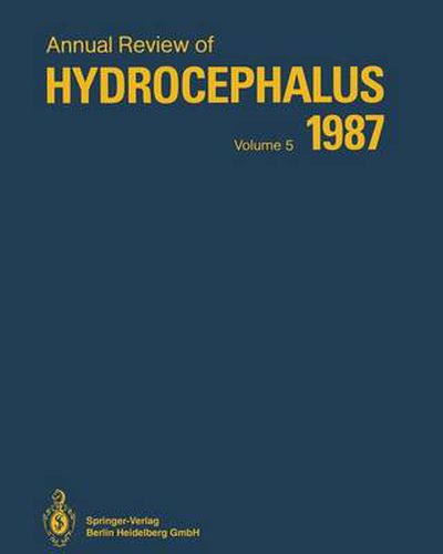 Cover image for Annual Review of Hydrocephalus: Volume 5, 1987