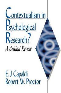 Cover image for Contextualism in Psychological Research?: A Critical Review