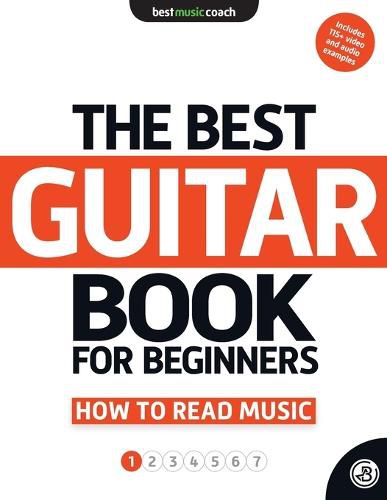 Cover image for The Best Guitar Book for Beginners: How to Read Music 1