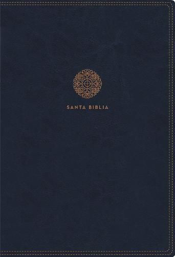 Cover image for Rvr60 Santa Biblia Letra Supergigante, Leathersoft, Azul Con Indice Y Cierre