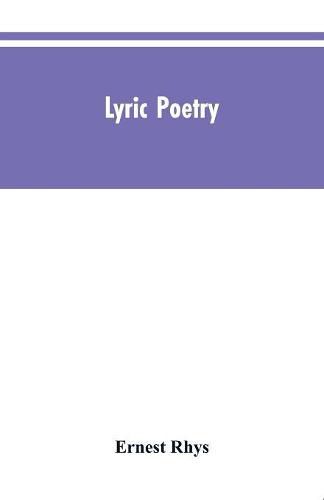Cover image for Lyric poetry