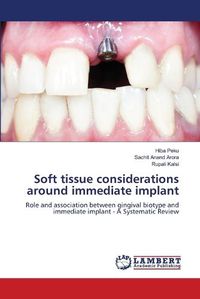 Cover image for Soft tissue considerations around immediate implant