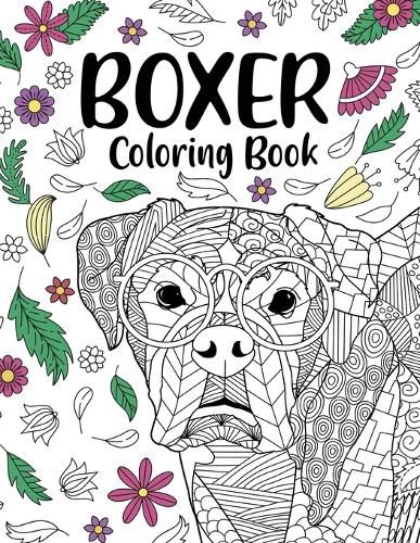 Cover image for Boxer Dog Coloring Book